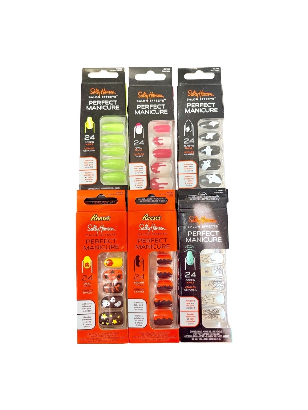 Sally Hansen Halloween Press On Nails Lot of 88